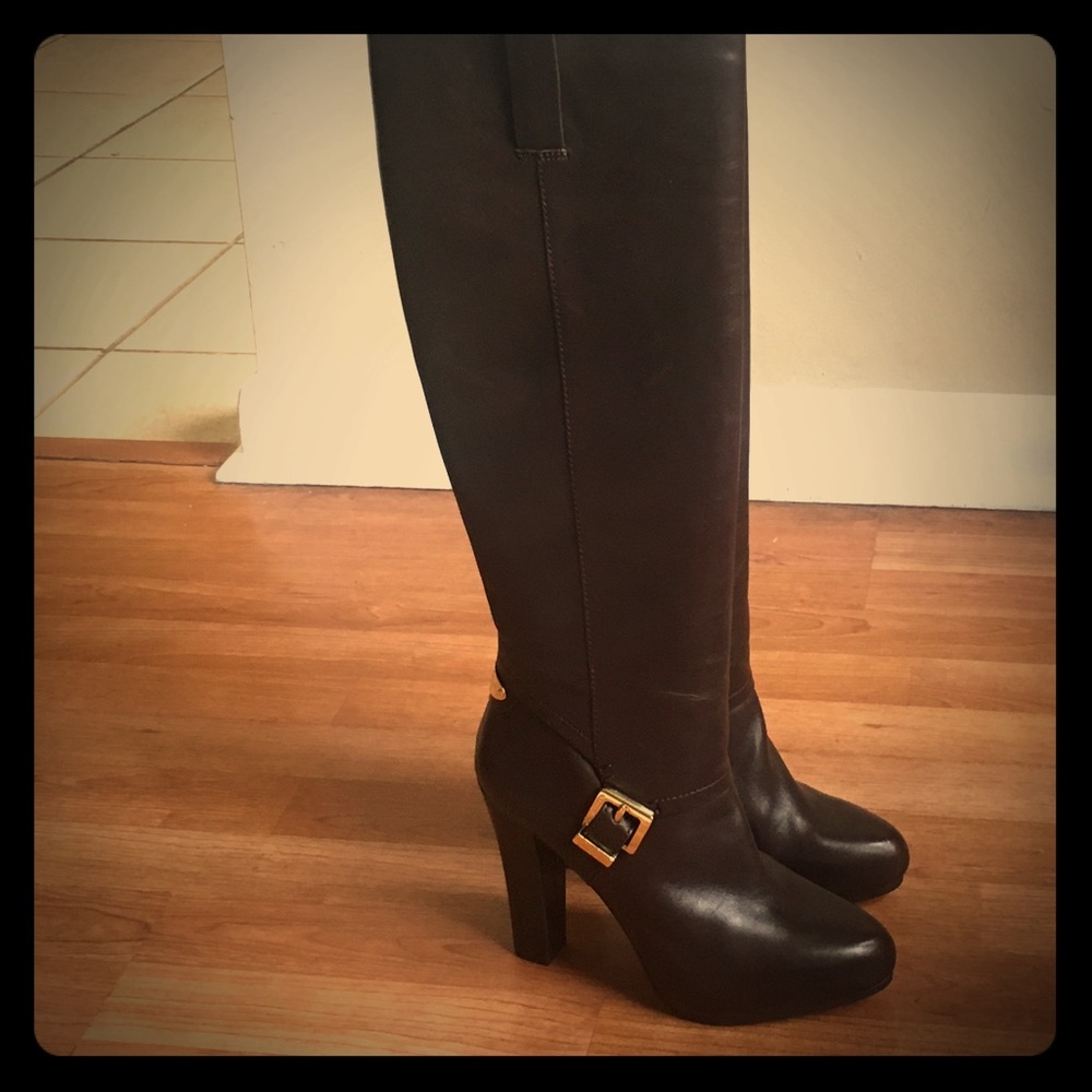 Michael Kors Brown Leather Boots